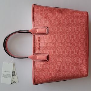NEW Michael Kors The Jodie Small Logo Tote Grapefruit Handbag Purse